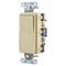 Hubbell Wiring Device-Kellems TradeSelect, Switches and Lighting Controls, Decorator Switch, Residential Grade, Rocker Switch, General Purpose AC, 4 Way, 15A 120/277V AC, Push Back and Side Wired, Ivory RSD415I - alternate 1